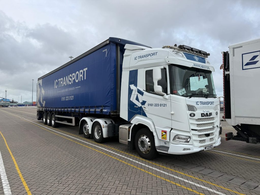 IC Transport North West large truck for dedicated same-day haulage and transport services